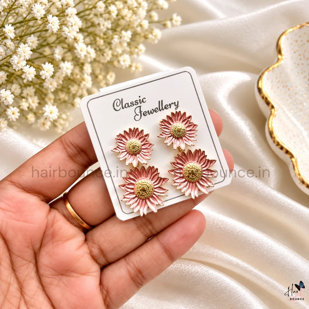 Blossom Glow Sunflower Studs