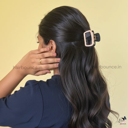 Dual Colour Square Hair Claw - Medium