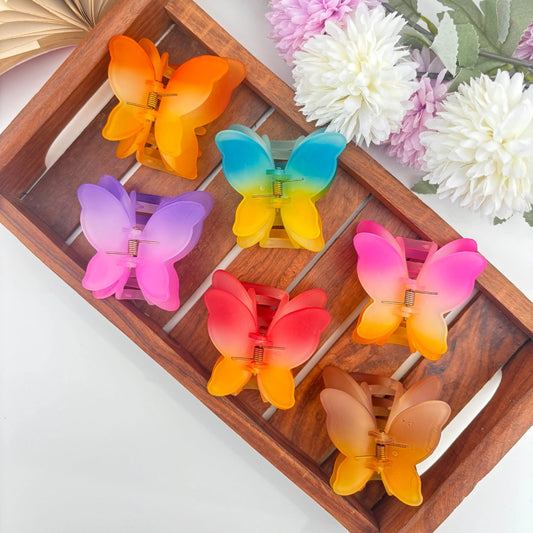 Rainbow Smooth Finish Butterfly - Large