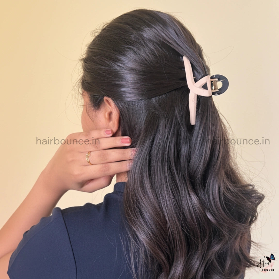 Dual Colour Loop Hair Claw - Medium