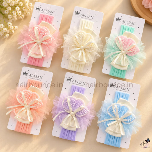 Sweet Butterfly Lace Newborn Baby Nylon Headband