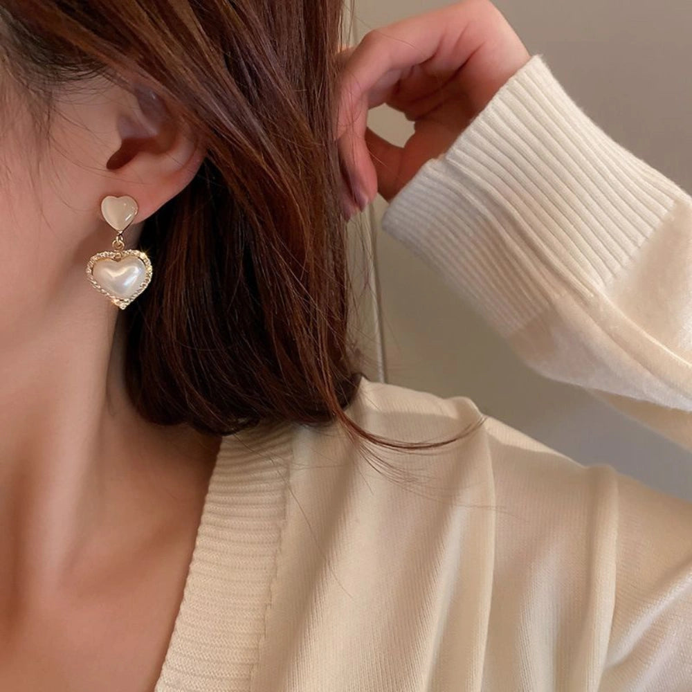 Bold Heart Shape Earrings