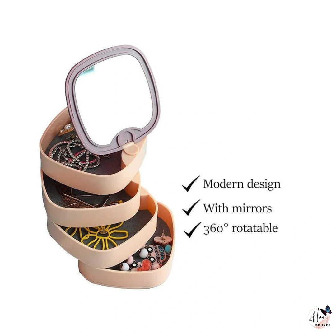 Blush Glow Multi-Layer Jewellery Organizer Box