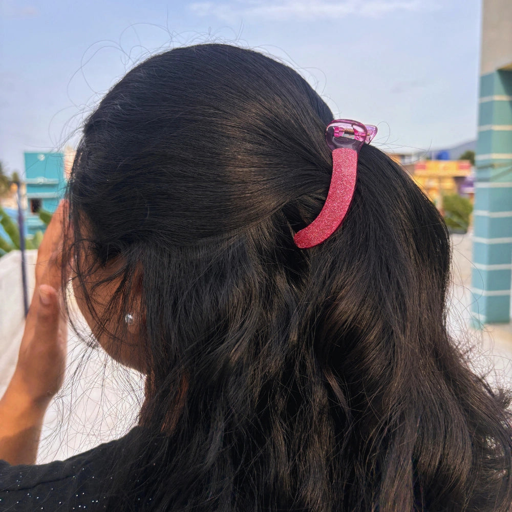 Banana Clip Long Hair Sparkle Glitter Banana Clip Banana Hair