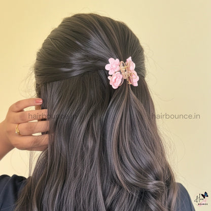 Ceramic Flower Hair Claw - Small