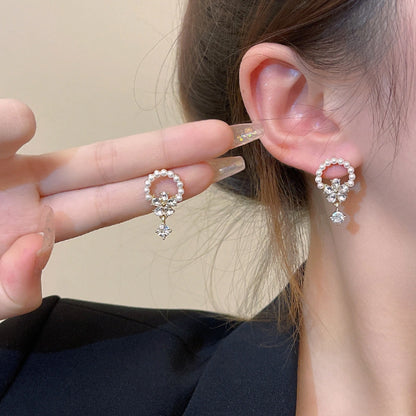 Pearl Flower Earrings