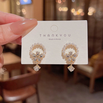 Pearl Flower Earrings