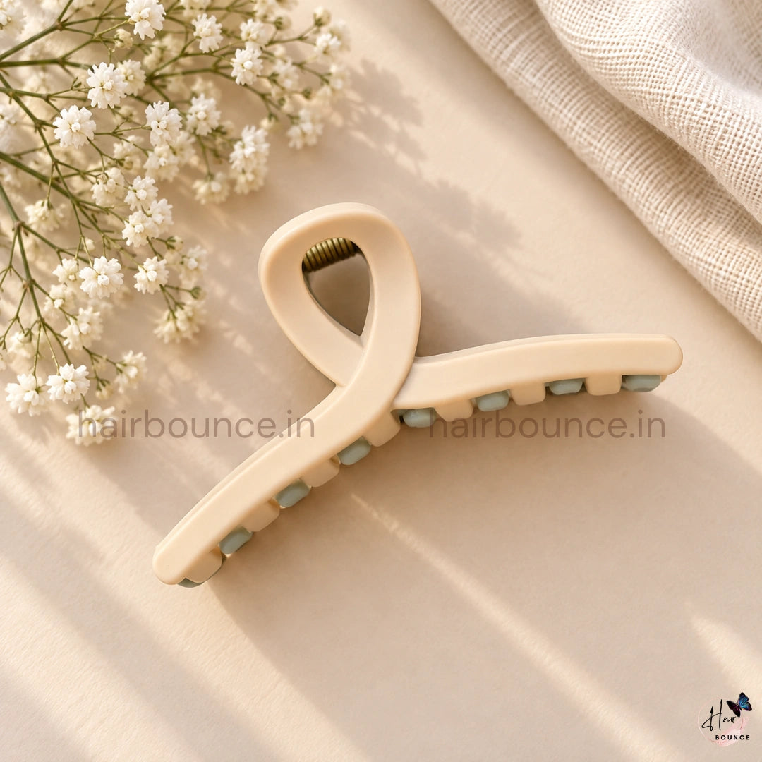 Dual Colour Loop Hair Claw - Medium