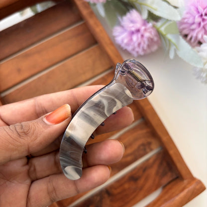Marble Sheet Banana Clip - Medium