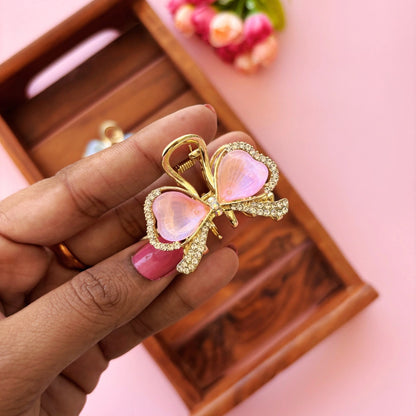 Bow Petal Metal Hair Claw - Medium