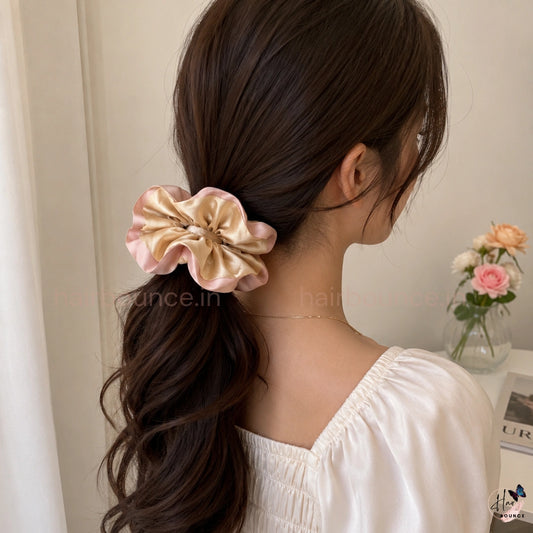 Luxe Satin Oversized Scrunchie – Large