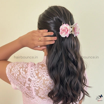 Soft Rose Hair Claw – Large