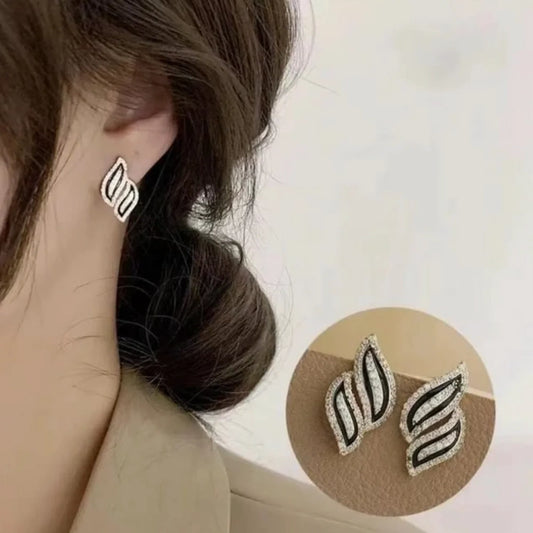 Midnight Leaf Earrings