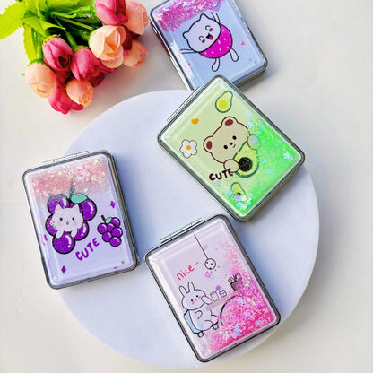 Rectangle Glitter Foldable Packet Mirror - Assorted (Pack Of 1)