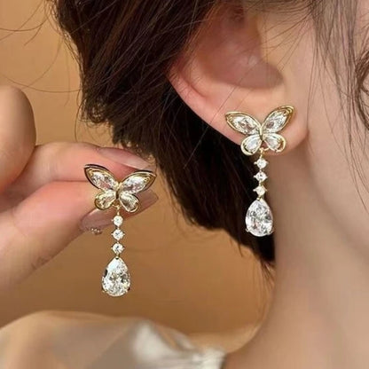 Butterfly Shine Drop Earrings