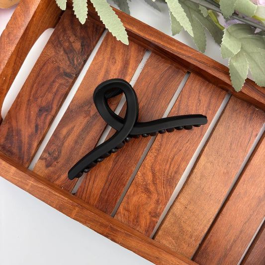 Black Loop Hair Claw - Large
