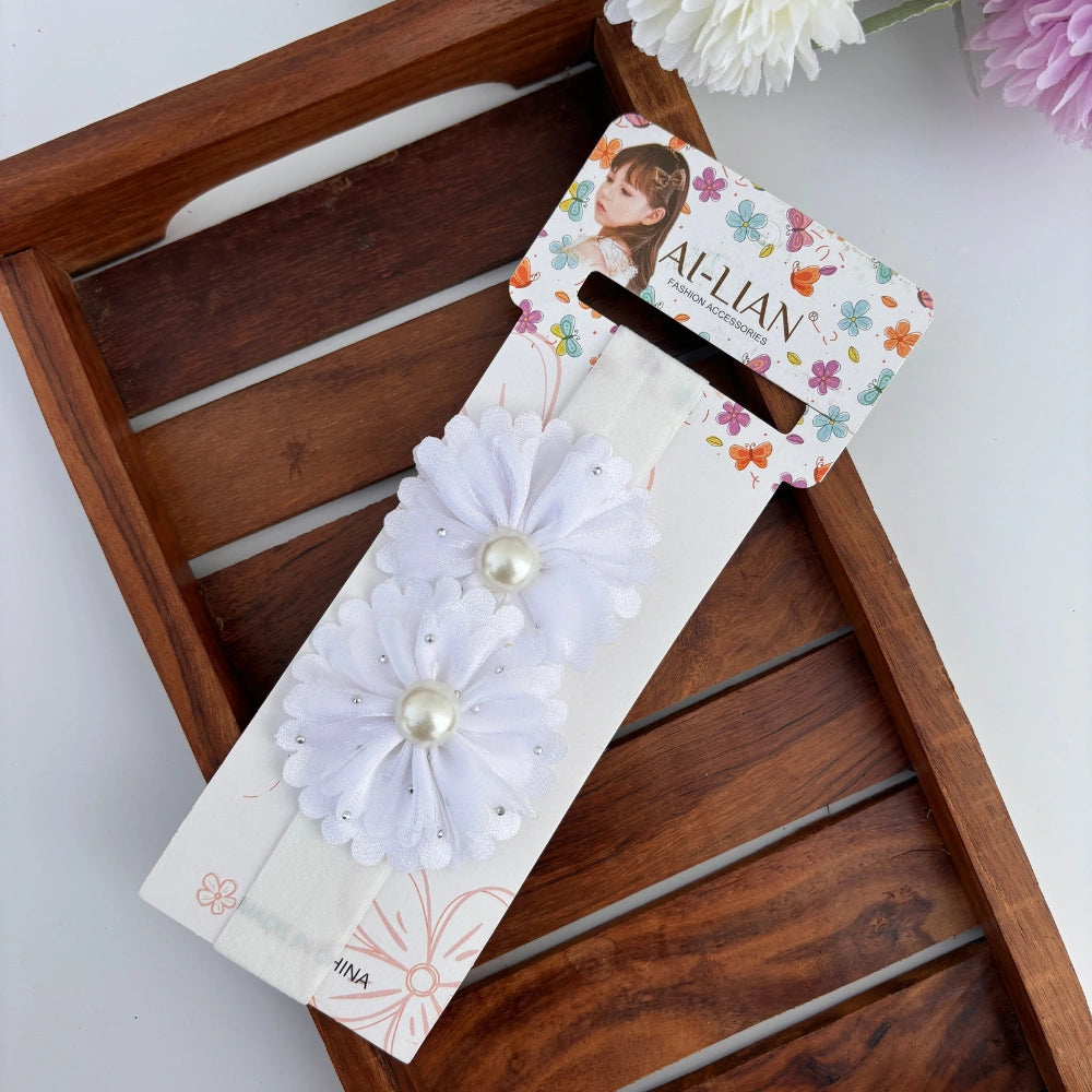 Sunflower Double Flower Newborn Headband
