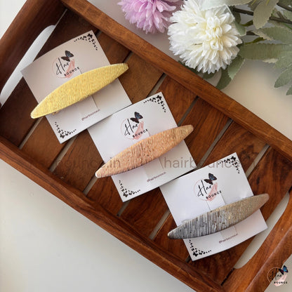 Veloura Luxe Barrette – Signature Metallic Collection