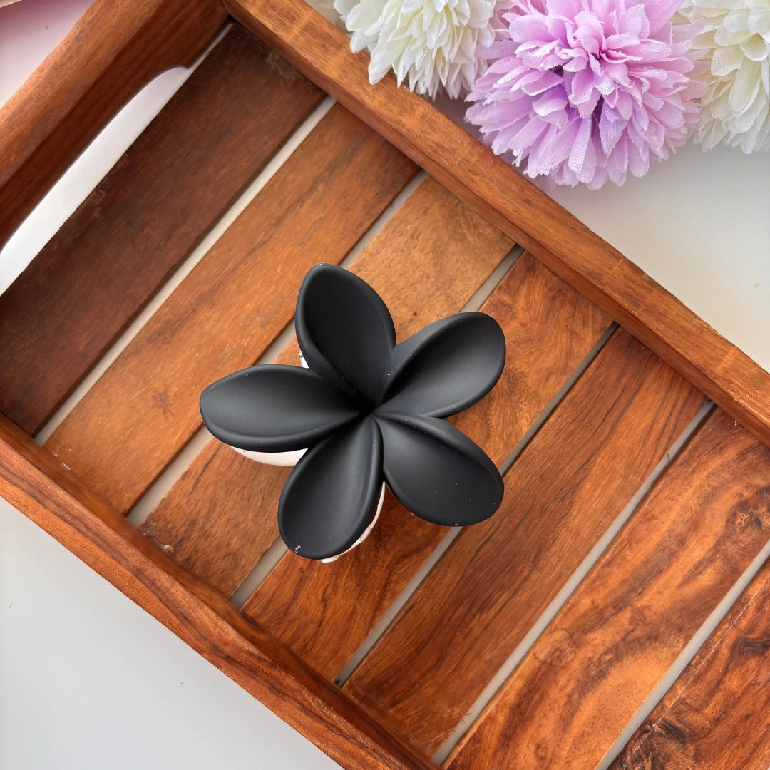 Dual Colour Lilly Flower Hair Claw - Large