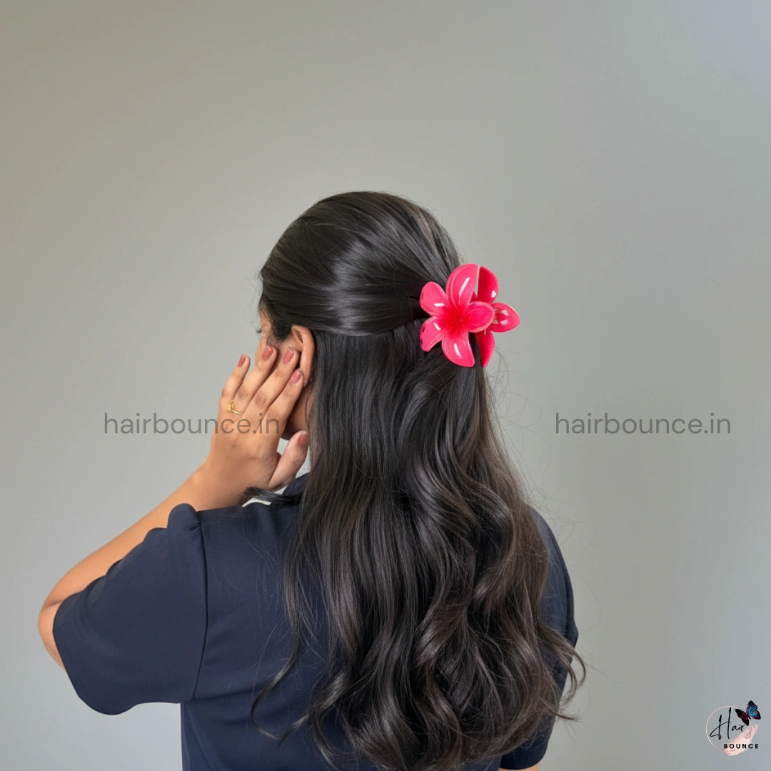 Lilly Shinny Flower Set of 3 Hair Claw